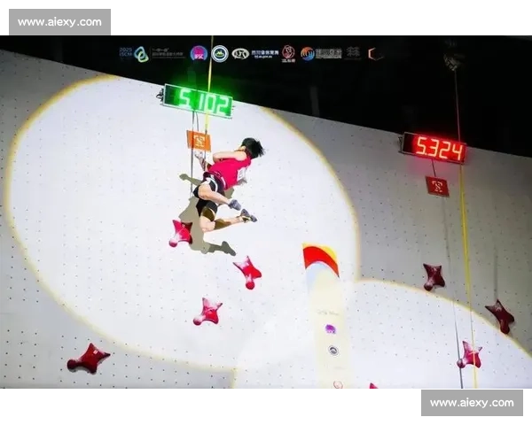 攀岩联赛眉山站：难度决赛巅峰对决，谭有恬朱成彬登顶